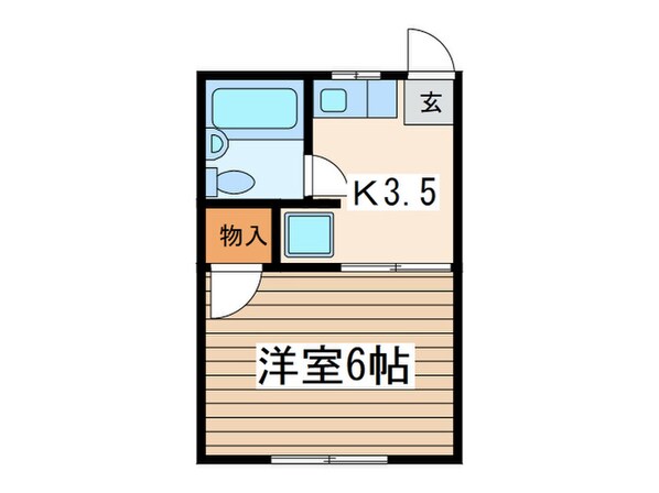 グリ－ンハウス中溝の物件間取画像